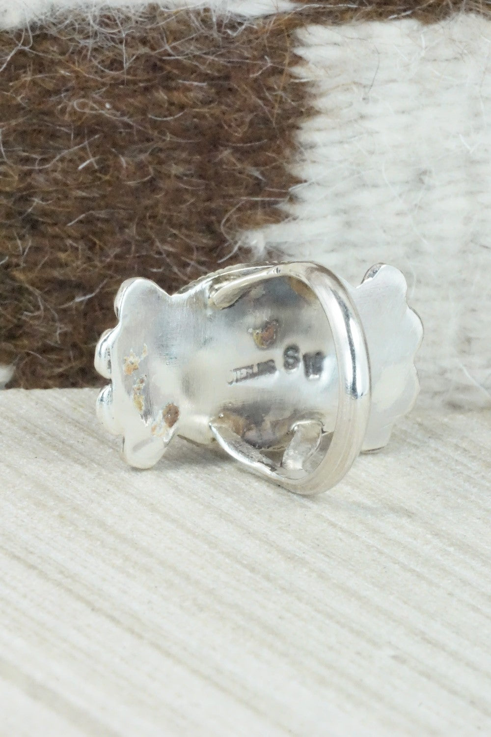 Onyx & Sterling Silver Ring - Selina Warner - Size 5.75
