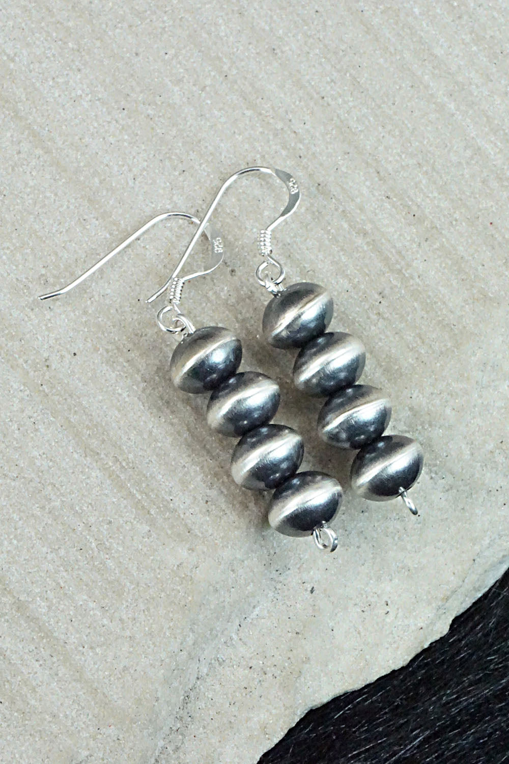 Sterling Silver Navajo Pearl Earrings - Presley Haley