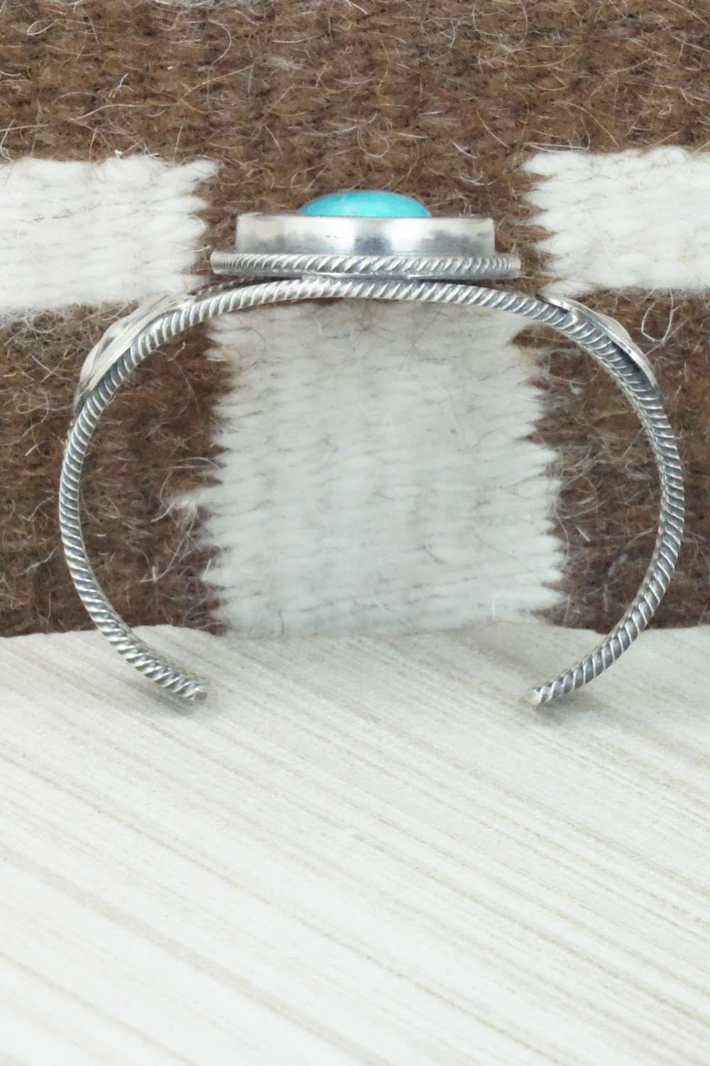 Turquoise and Sterling Silver Bracelet - Navajo