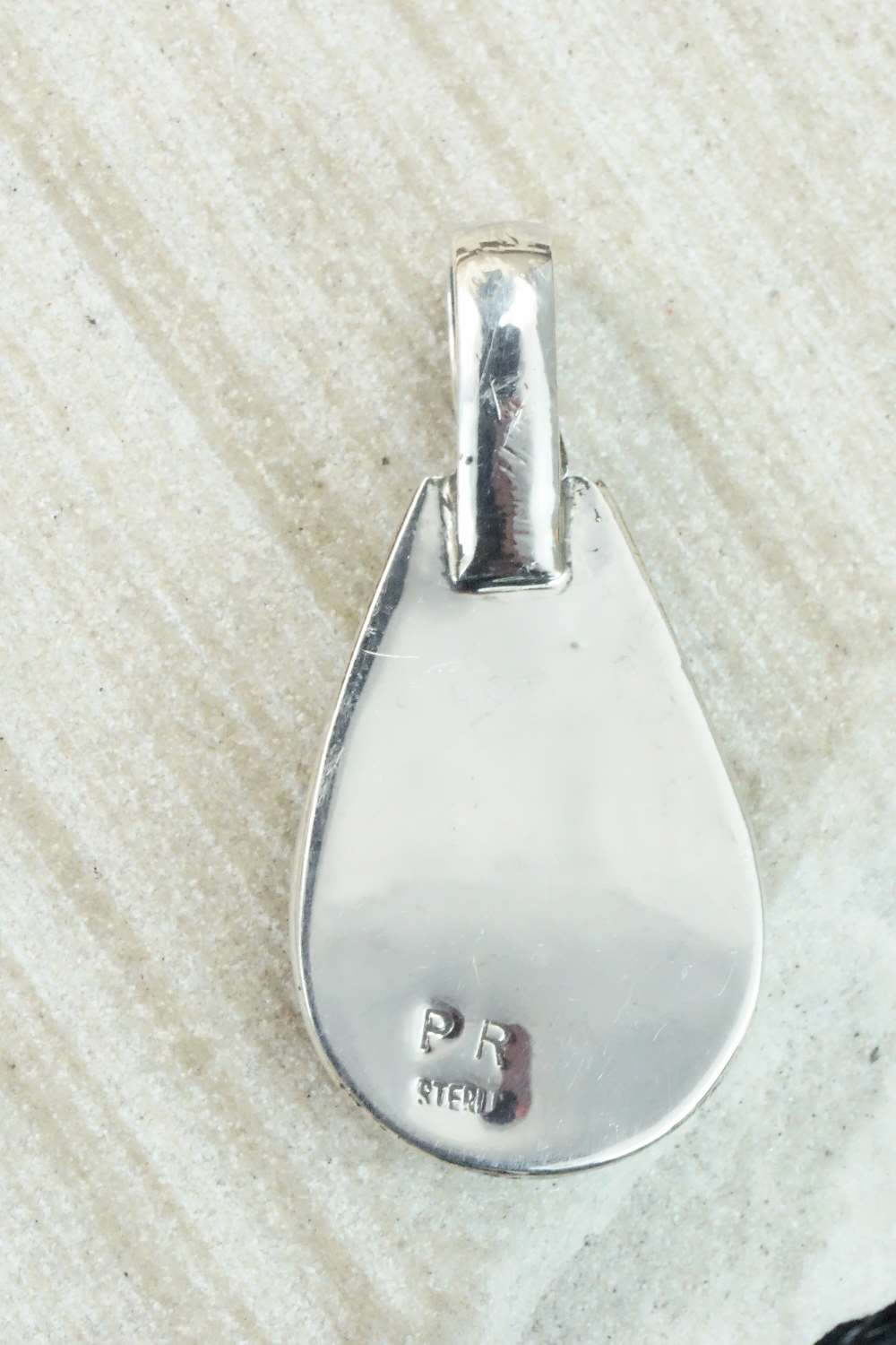 Turquoise & Sterling Silver Pendant - Priscilla Reeder
