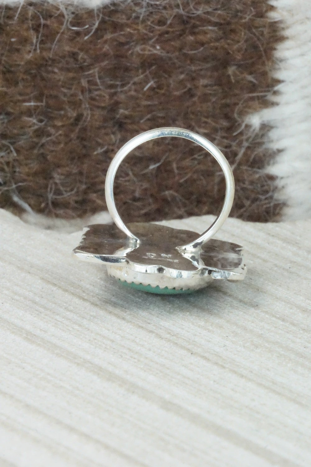 Turquoise & Sterling Silver Ring - DeAnna Nez - Size 5.75