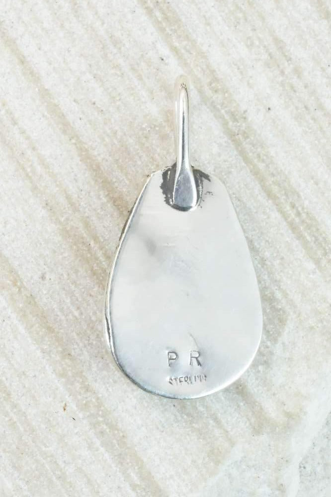 Coral & Sterling Silver Pendant - Priscilla Reeder