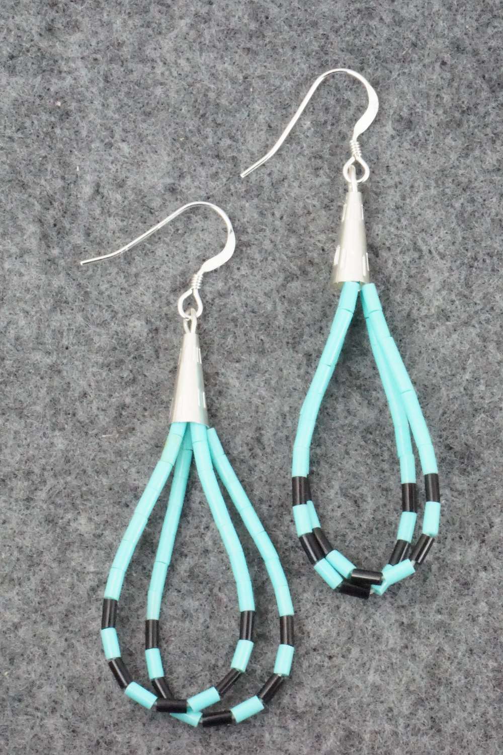 Turquoise & Sterling Silver Earrings - Ramona Bird