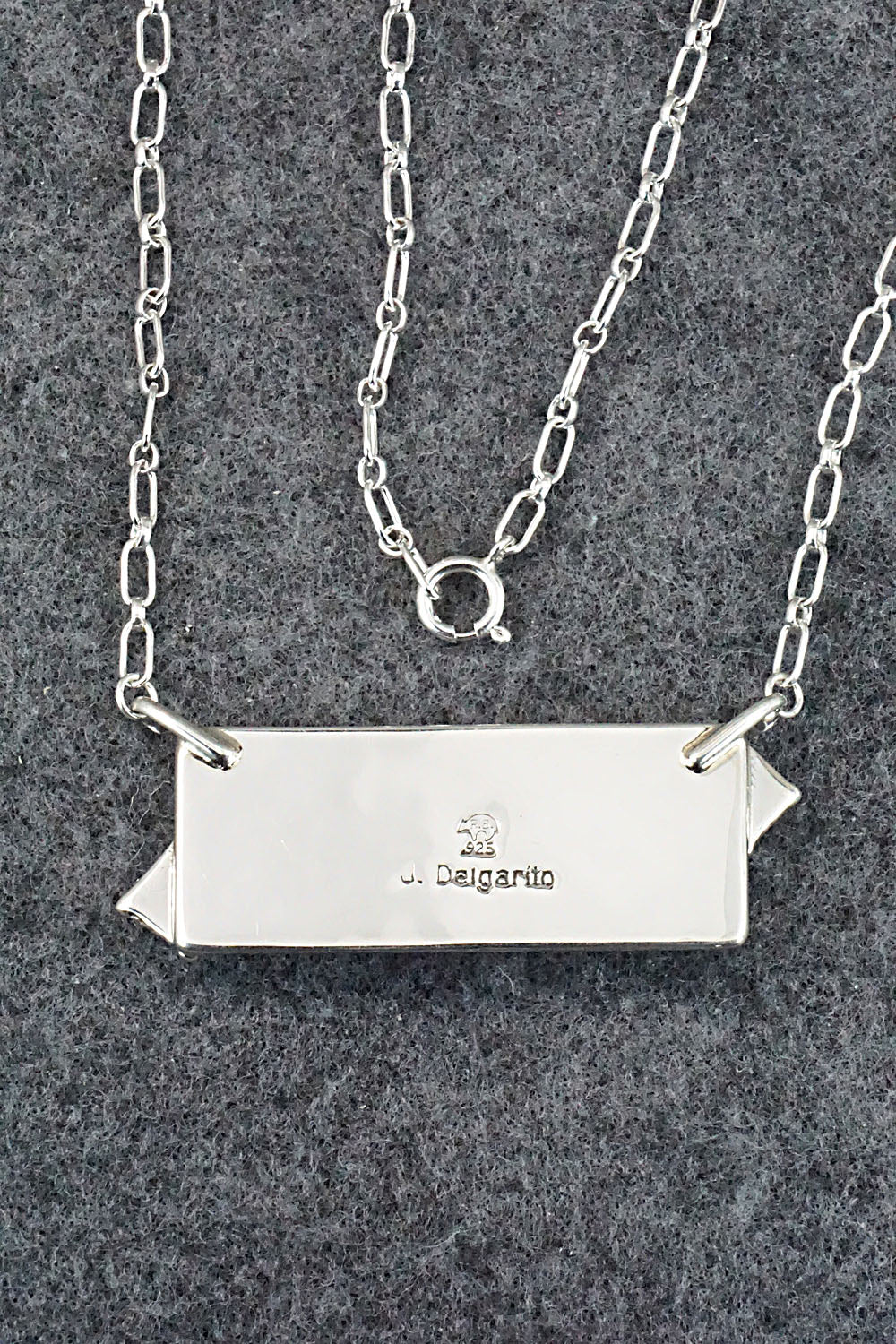 Turquoise & Sterling Silver Necklace - Jeremy Delgarito