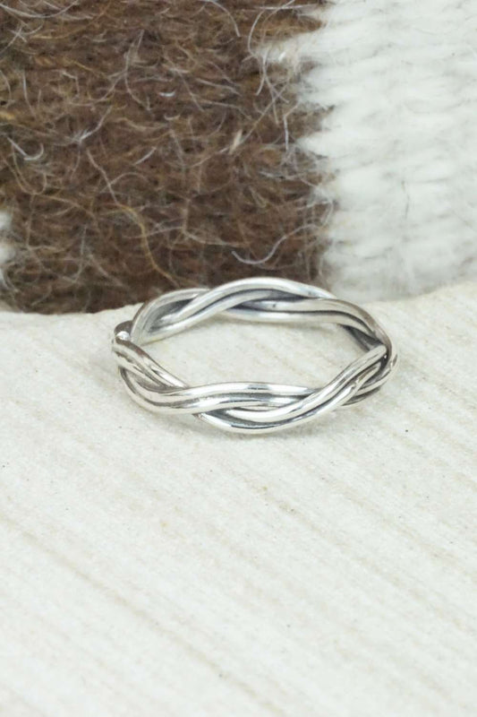 Sterling Silver Ring - Elaine Tahe - Size 8
