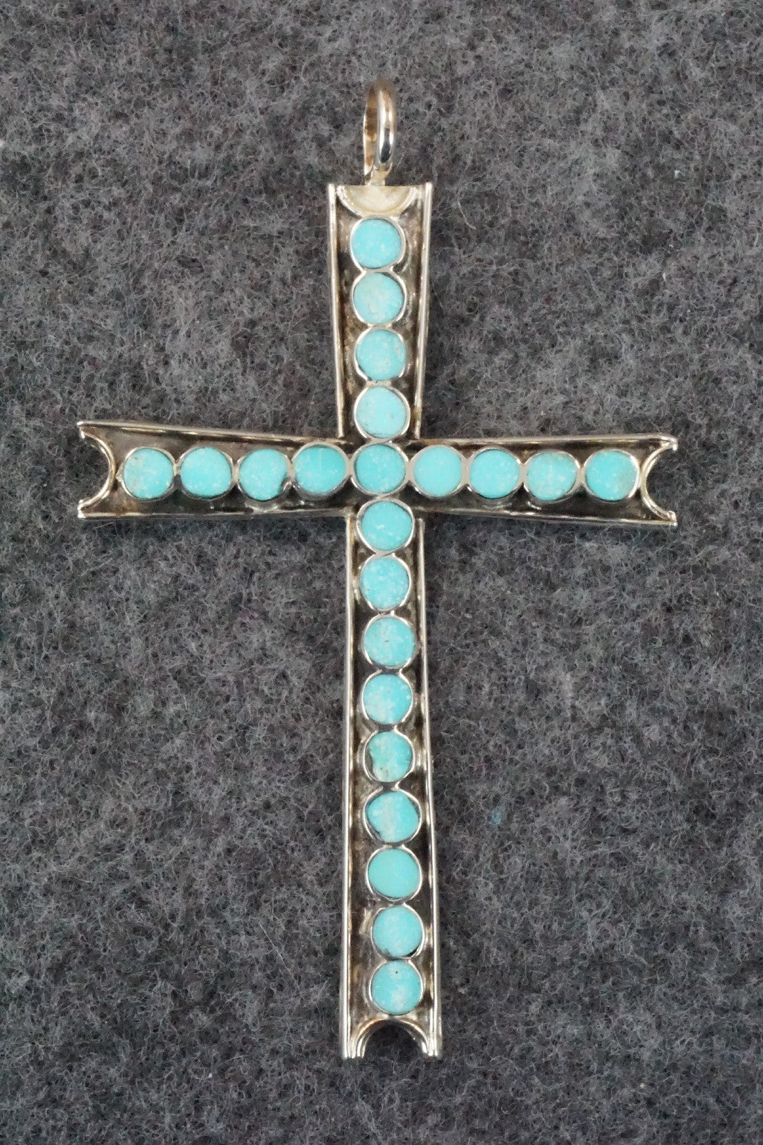 Turquoise & Sterling Silver Pendant - Vincent Abeita