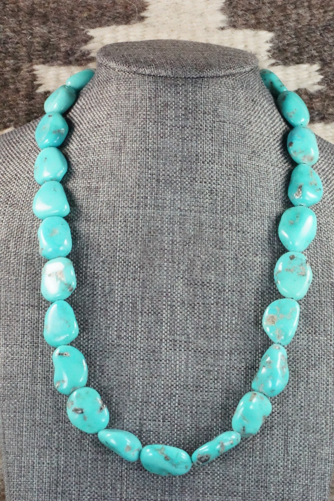 Turquoise & Sterling Silver Necklace - Doreen Jake