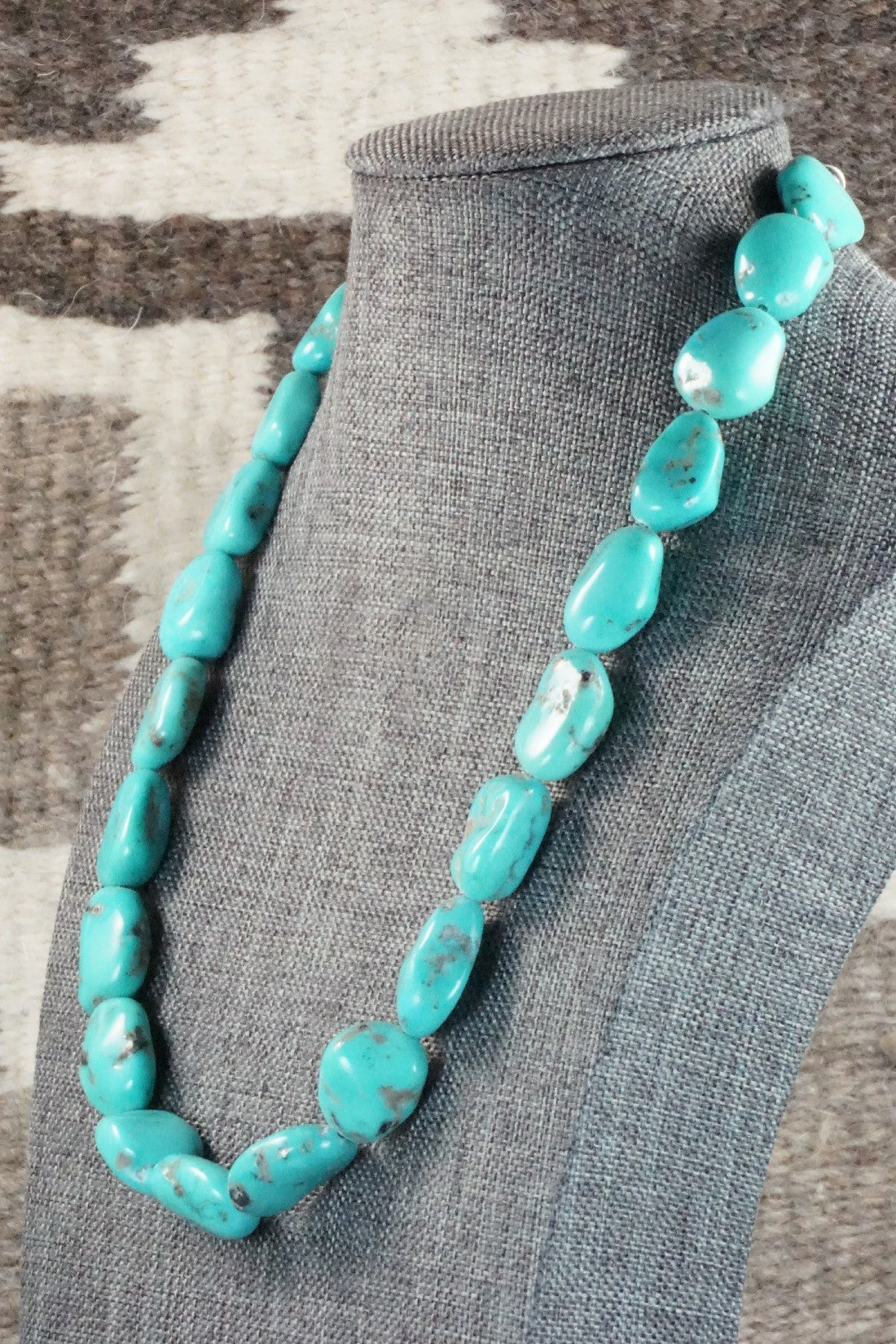 Turquoise & Sterling Silver Necklace - Doreen Jake