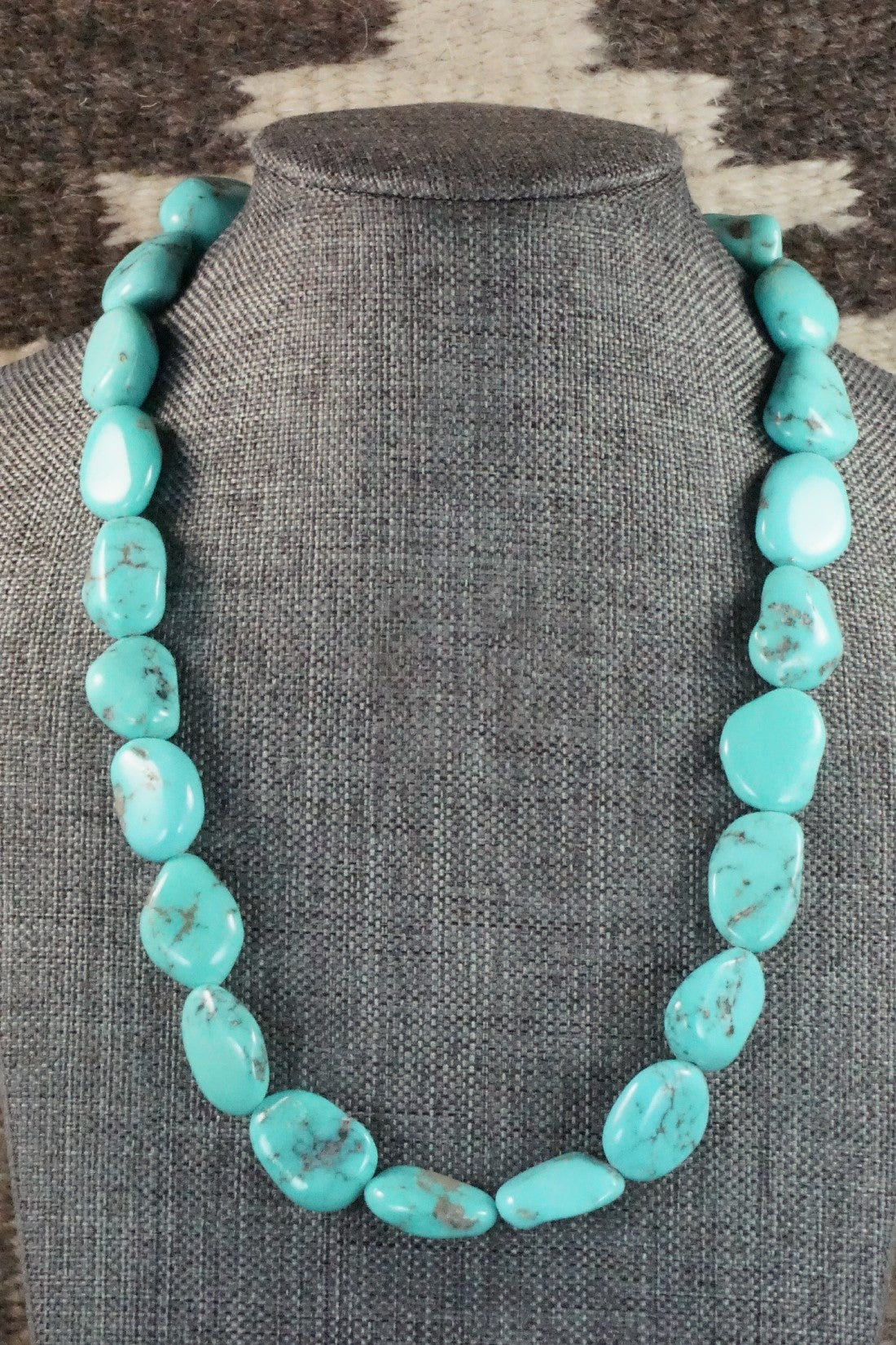 Turquoise & Sterling Silver Necklace - Doreen Jake