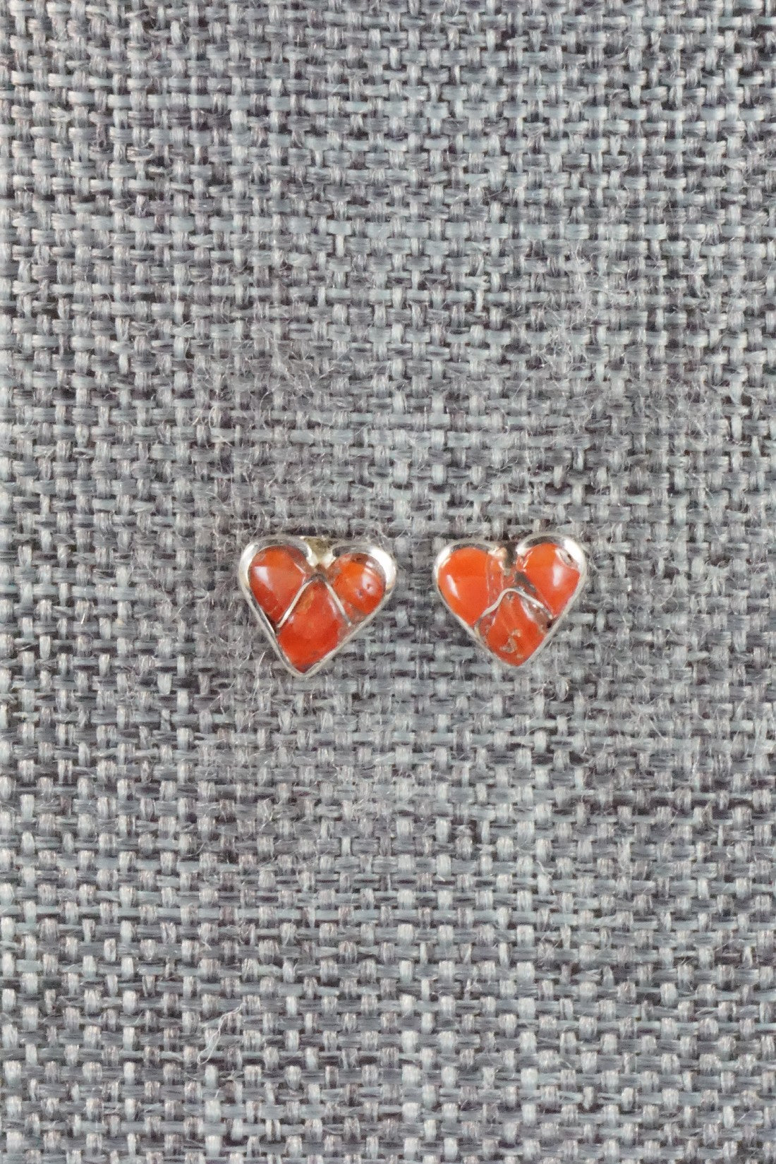 Coral & Sterling Silver Earrings - Jolena Haskie