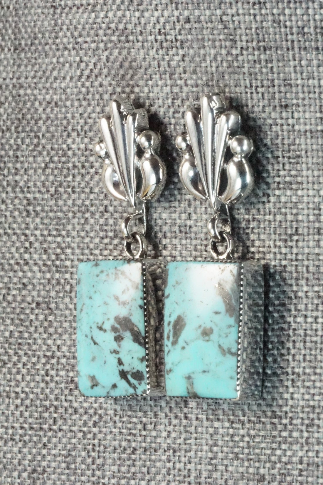 Turquoise and Sterling Silver Earrings - Sadie Jim