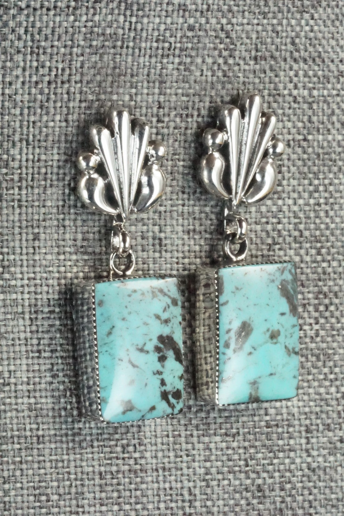 Turquoise and Sterling Silver Earrings - Sadie Jim