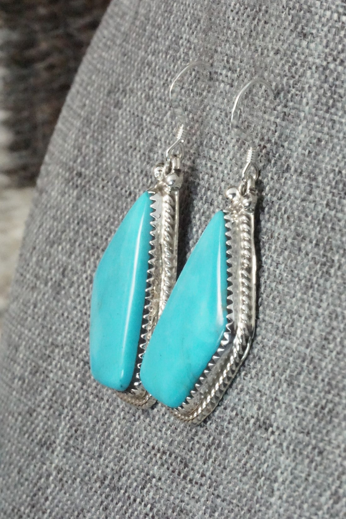 Turquoise and Sterling Silver Earrings - Sharon McCarthy