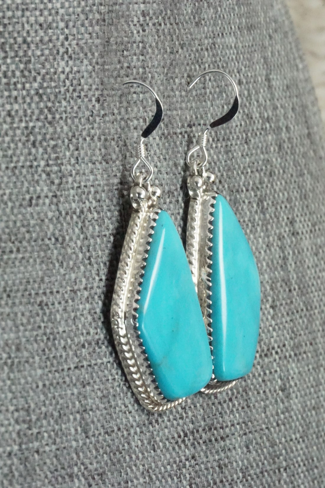 Turquoise and Sterling Silver Earrings - Sharon McCarthy