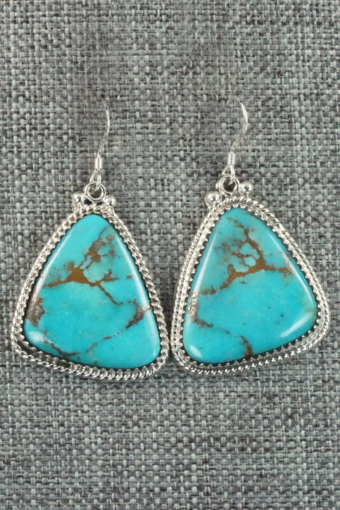 Turquoise and Sterling Silver Earrings - Sharon McCarthy
