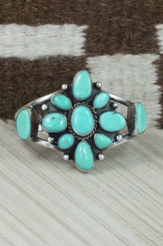 Turquoise & Sterling Silver Bracelet - Wilson Dawes