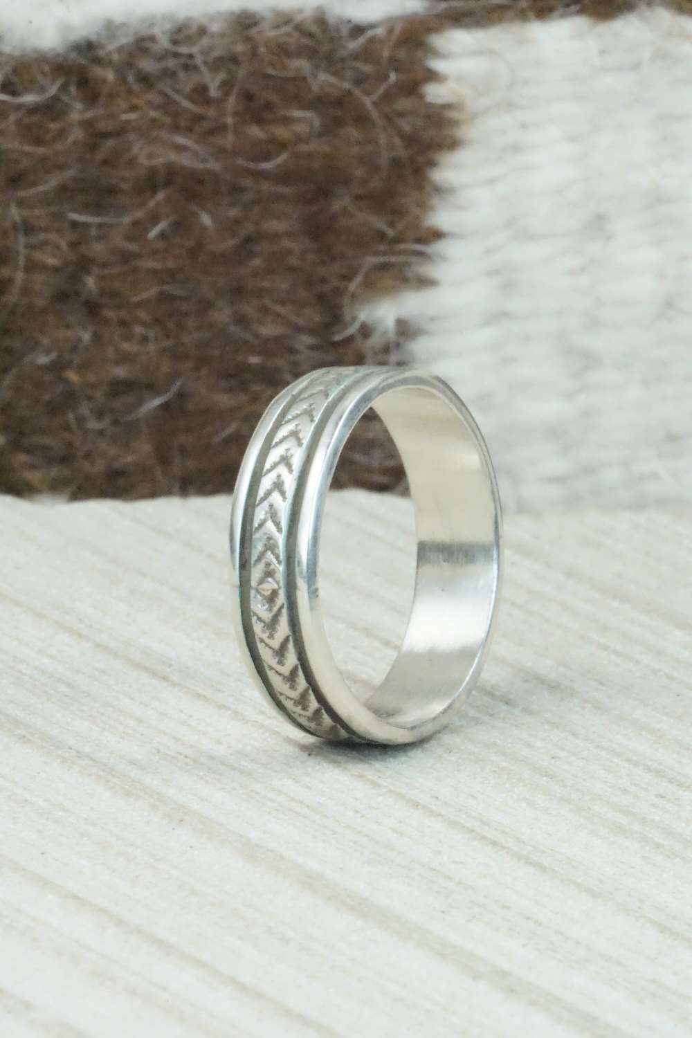 Sterling Silver Ring - Bruce Morgan - Size 12.75