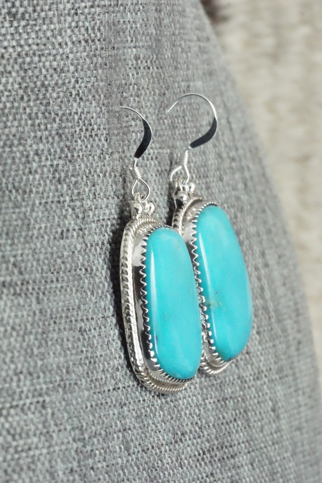 Turquoise and Sterling Silver Earrings - Sharon McCarthy