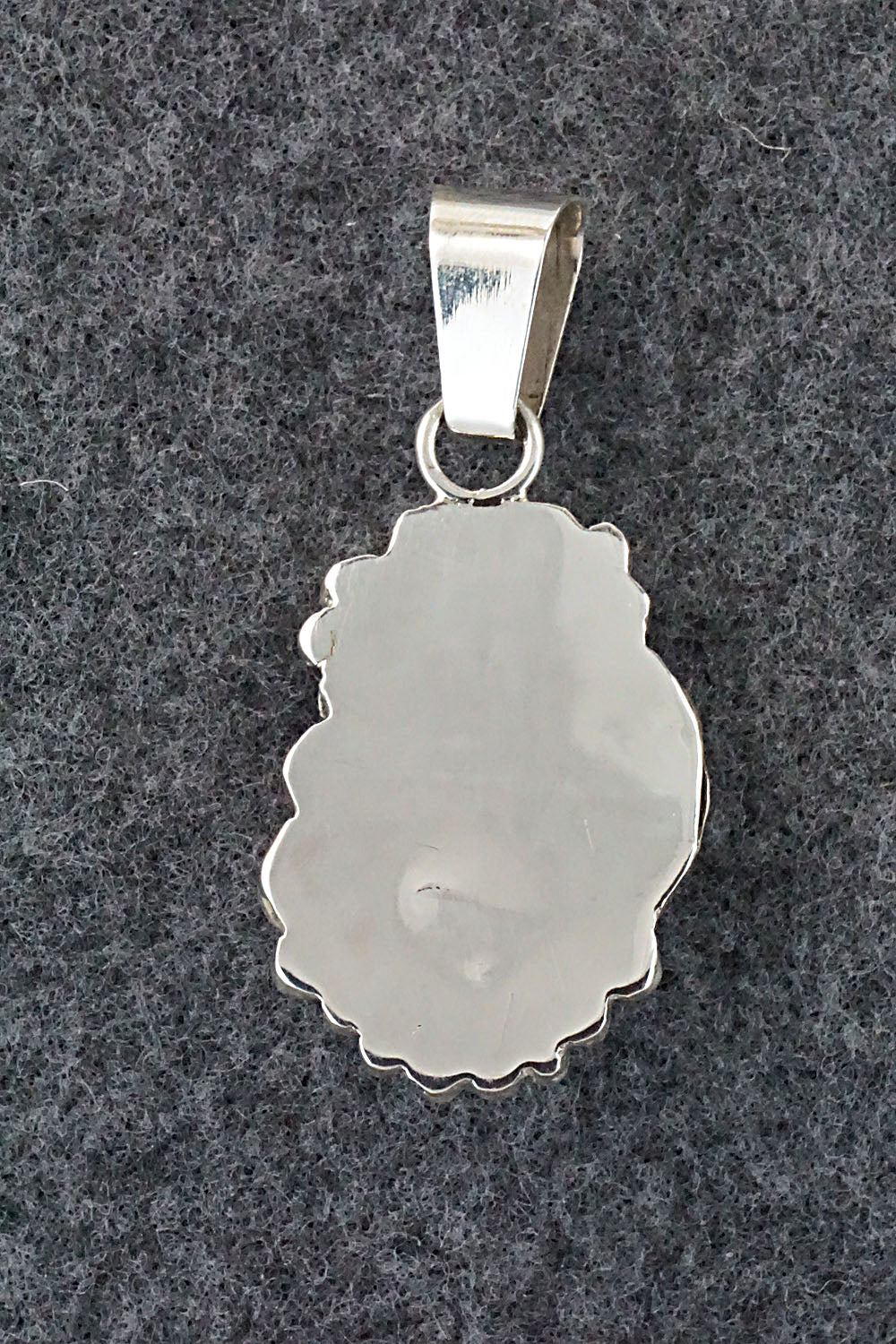 Turquoise, Coral and Sterling Silver Pendant - Sandra Parkett