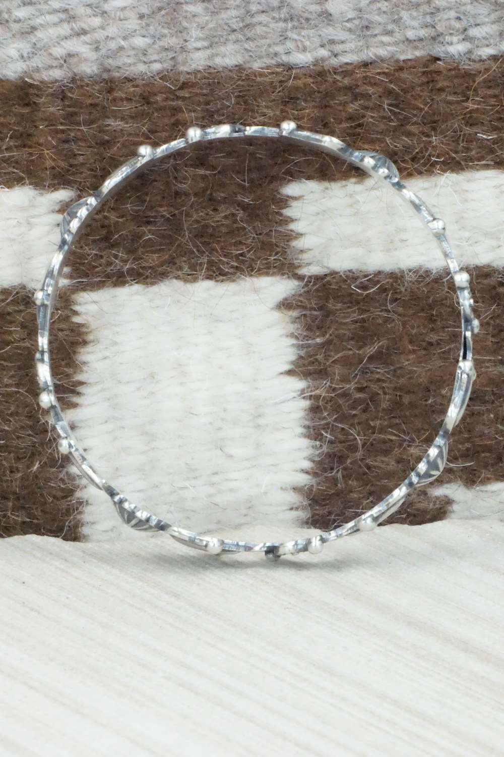 Sterling Silver Bangle - Tim Yazzie