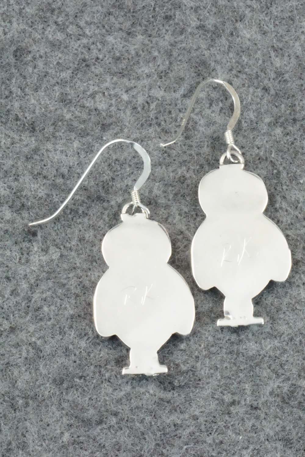 Mother of Pearl & Sterling Silver Earrings - Reginda Kallestewa