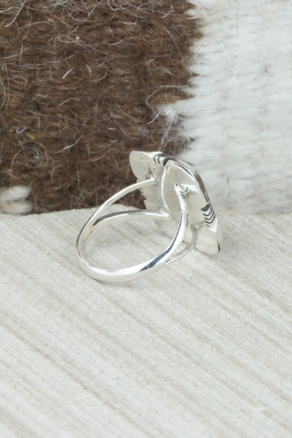 Turquoise & Sterling Silver Ring - Mark Barney - Size 6