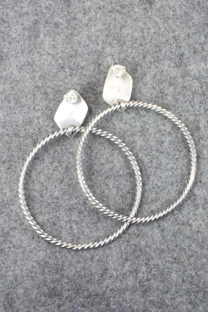 Coral & Sterling Silver Earrings - Annie Spencer