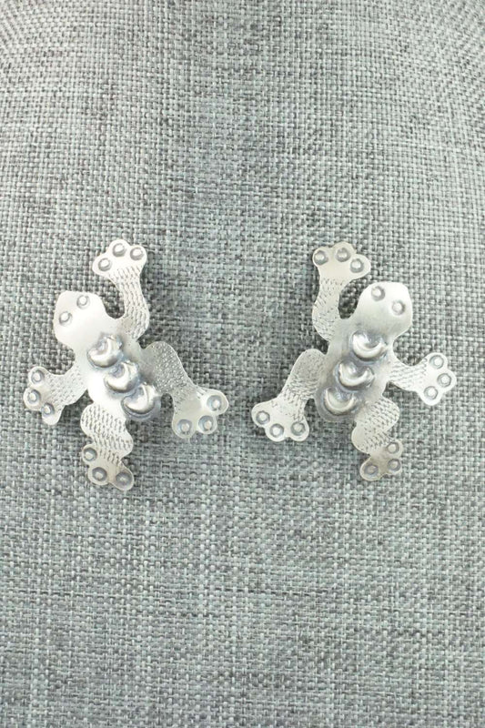 Sterling Silver Earrings - Tim Yazzie