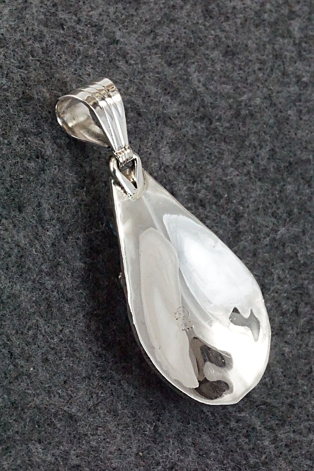 Turquoise and Sterling Silver Pendant - Genevieve Francisco