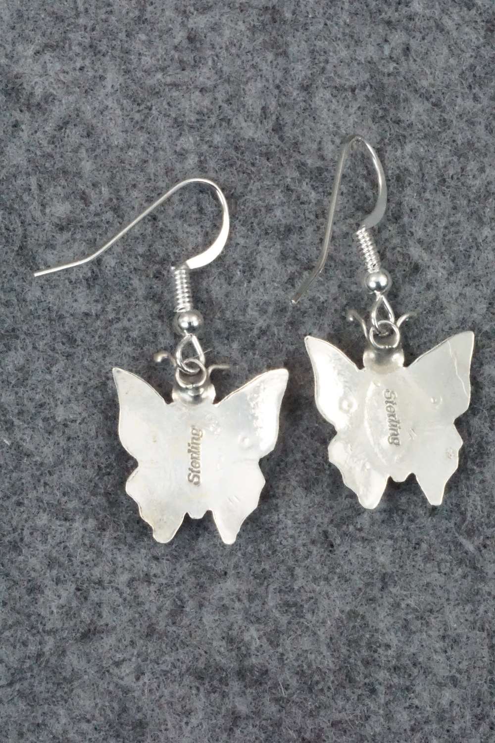Coral & Sterling Silver Earrings - Lucille Platero