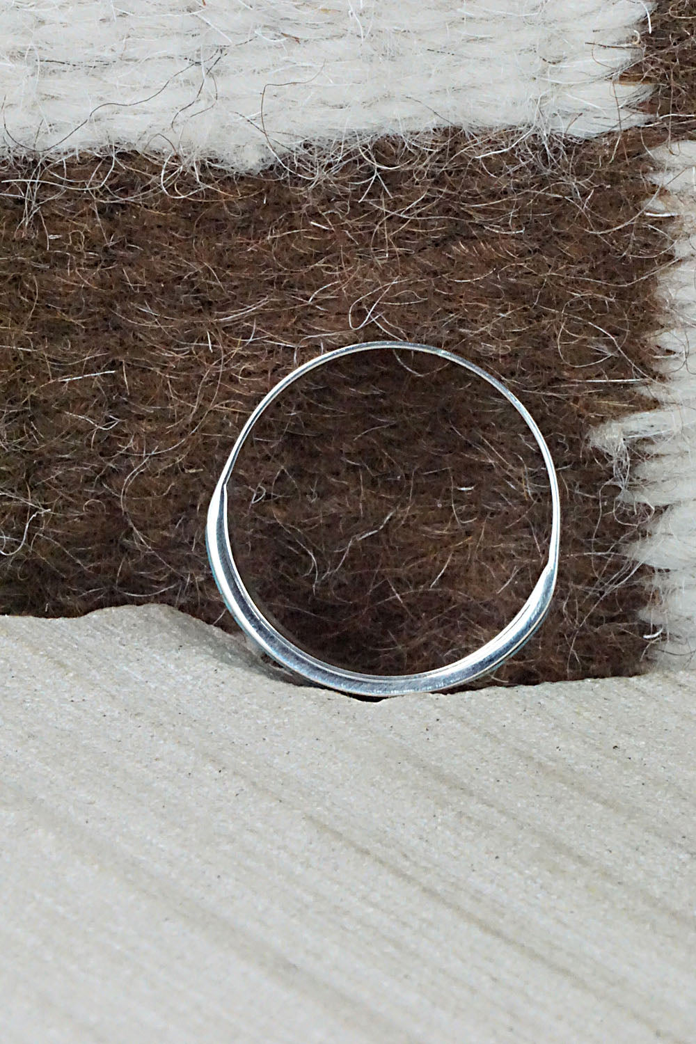 Turquoise & Sterling Silver Ring - Bernard Cachini - Size 12.25