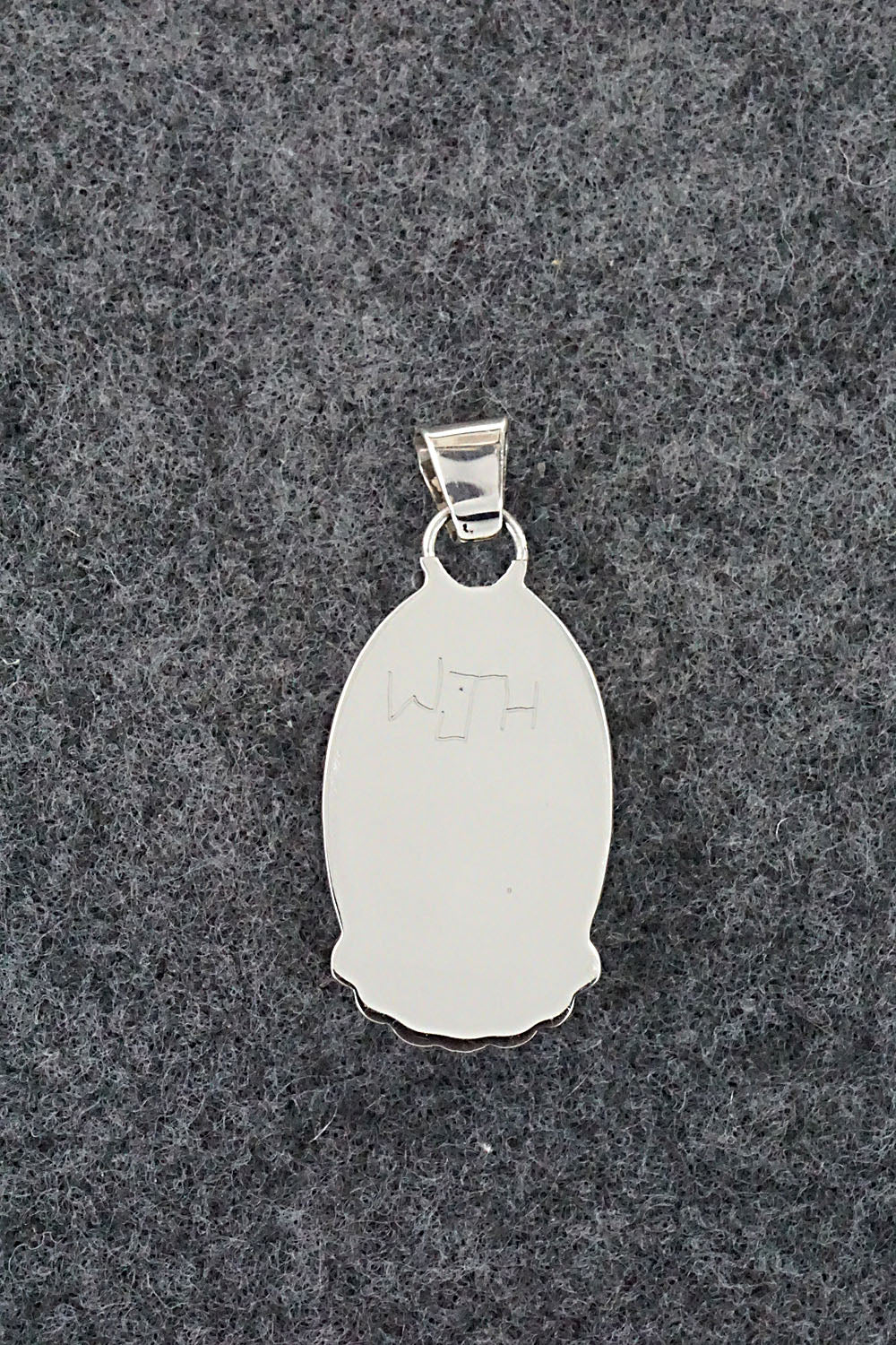 Multi Stone & Sterling Silver Inlay Pendant - Wayne Haloo