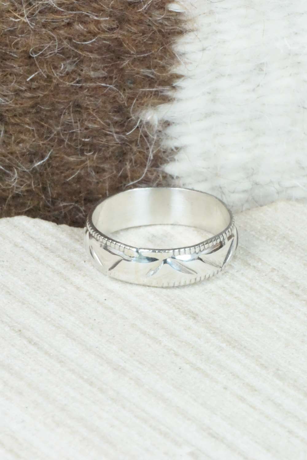 Sterling Silver Ring - Caroline Tsosie - Size 8.75
