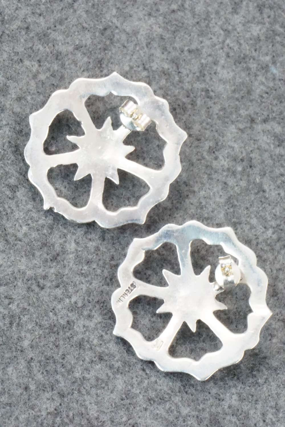 Turquoise & Sterling Silver Earrings - Mildred Parkhurst