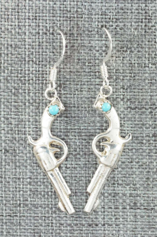 Turquoise & Sterling Silver Earrings - Bruce Chee
