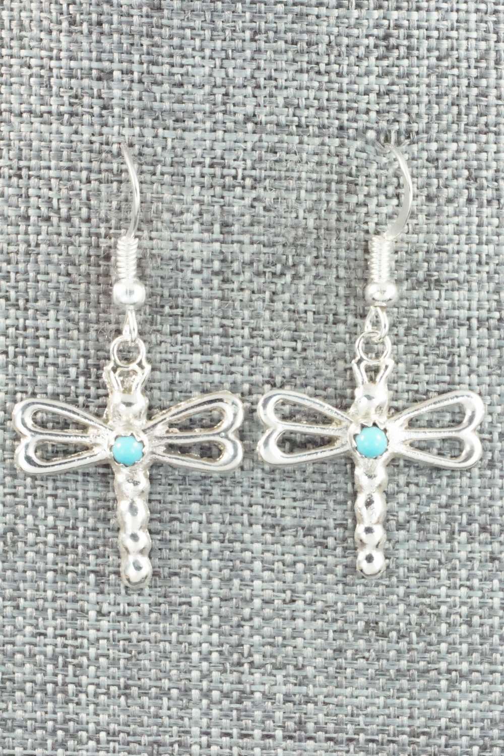 Turquoise & Sterling Silver Earrings - Bruce Chee