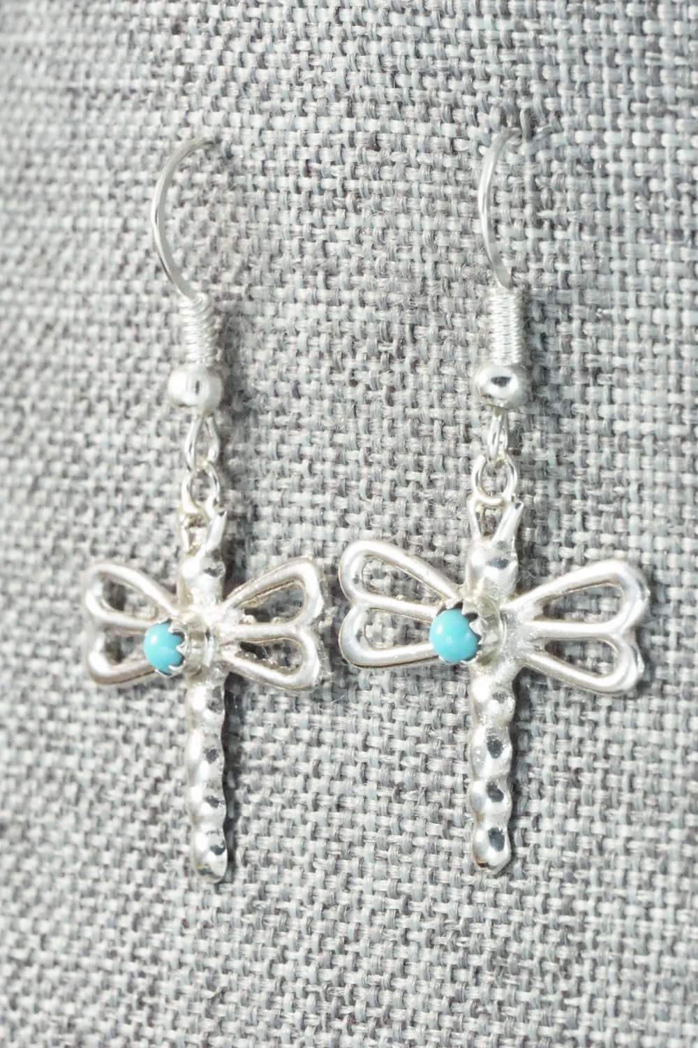 Turquoise & Sterling Silver Earrings - Bruce Chee