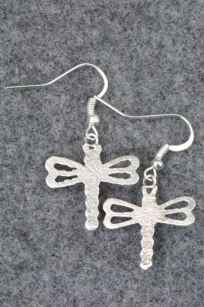 Turquoise & Sterling Silver Earrings - Bruce Chee