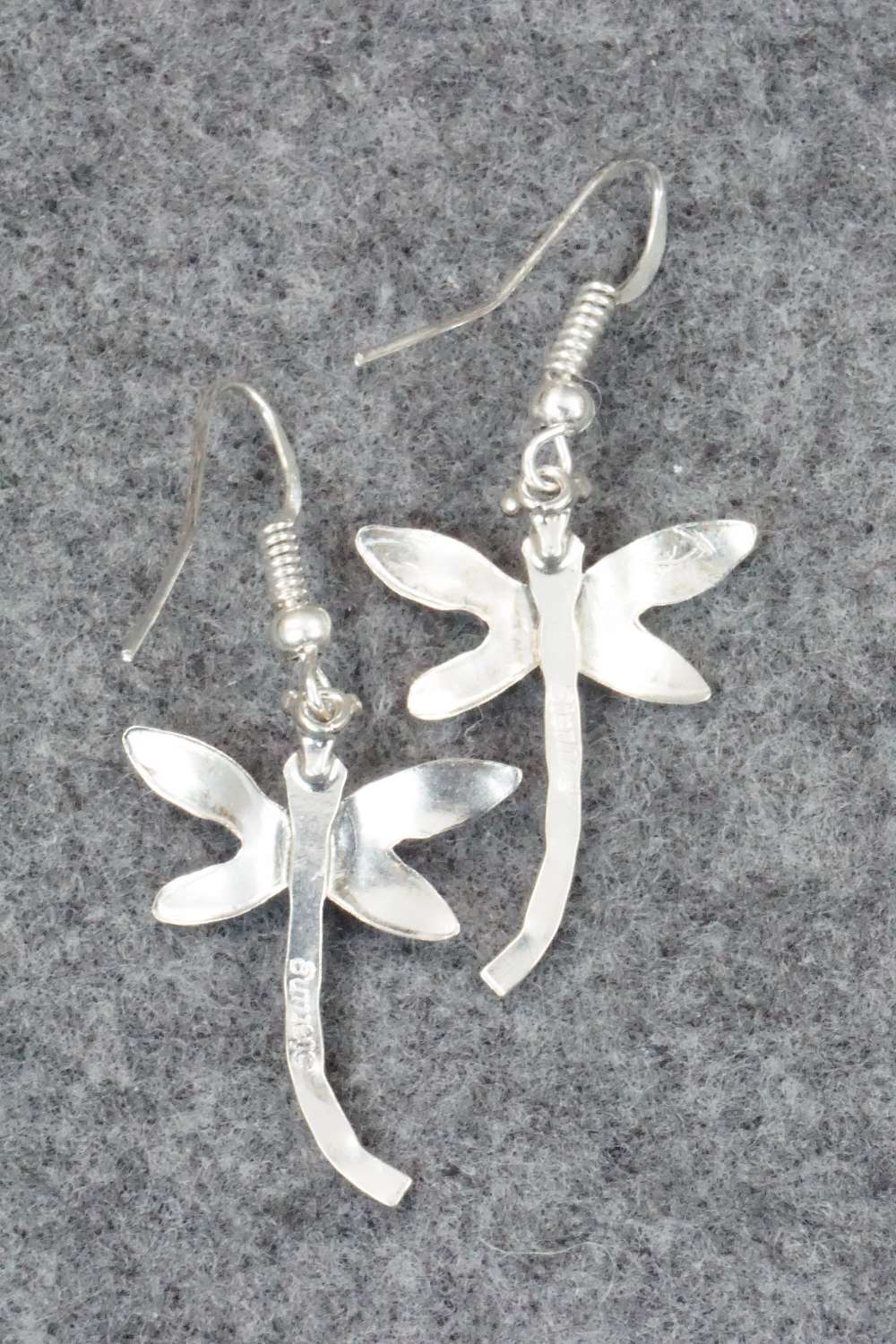 Coral & Sterling Silver Earrings - Darlene Platero