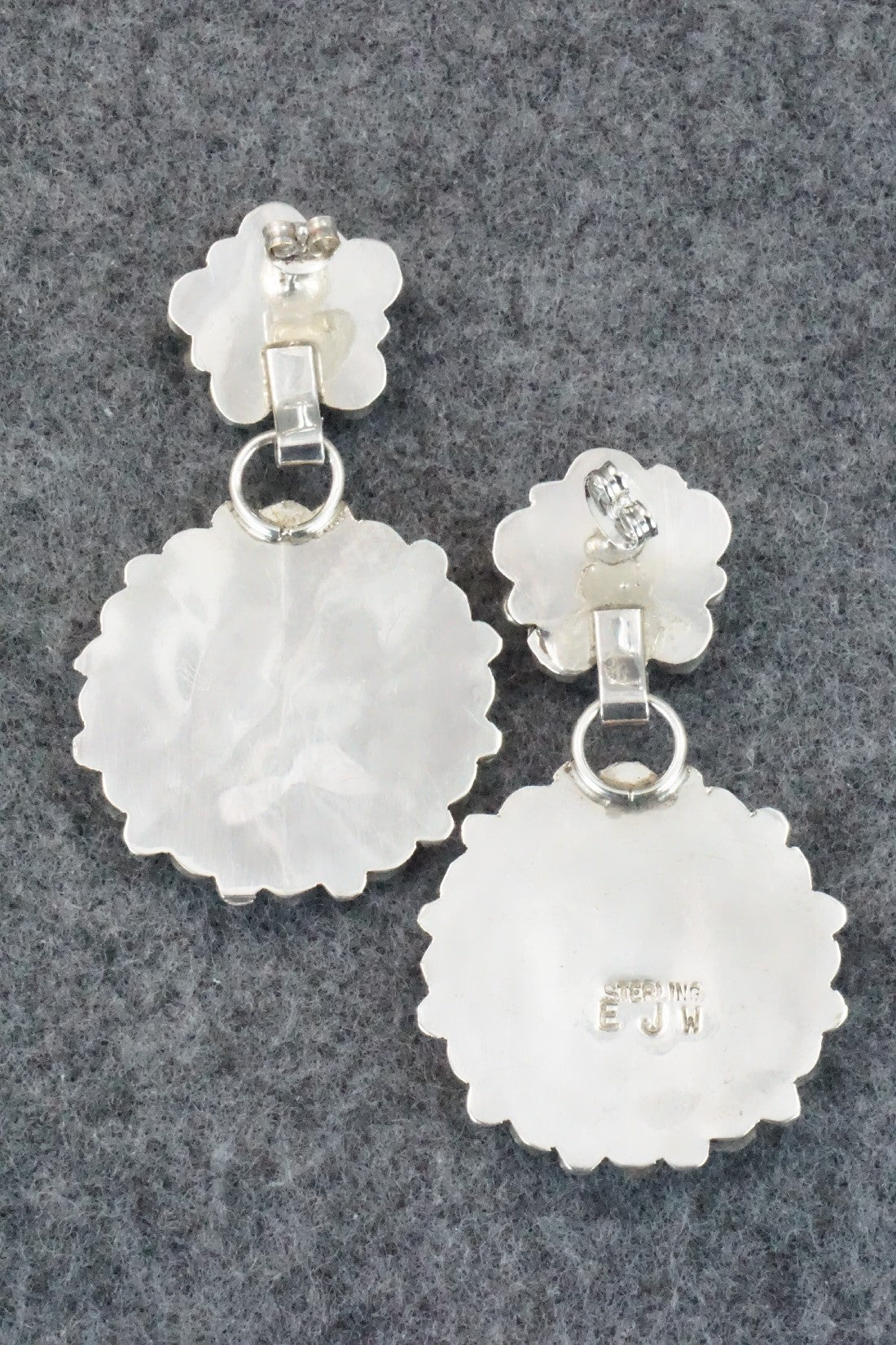 Turquoise & Sterling Silver Earrings - Eunise Wilson