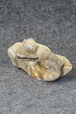 Wolf Zuni Fetish Carving - Wilfred Cheama
