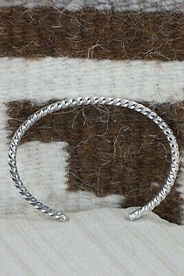 Navajo Sterling Silver Bracelet - Elaine Tahe