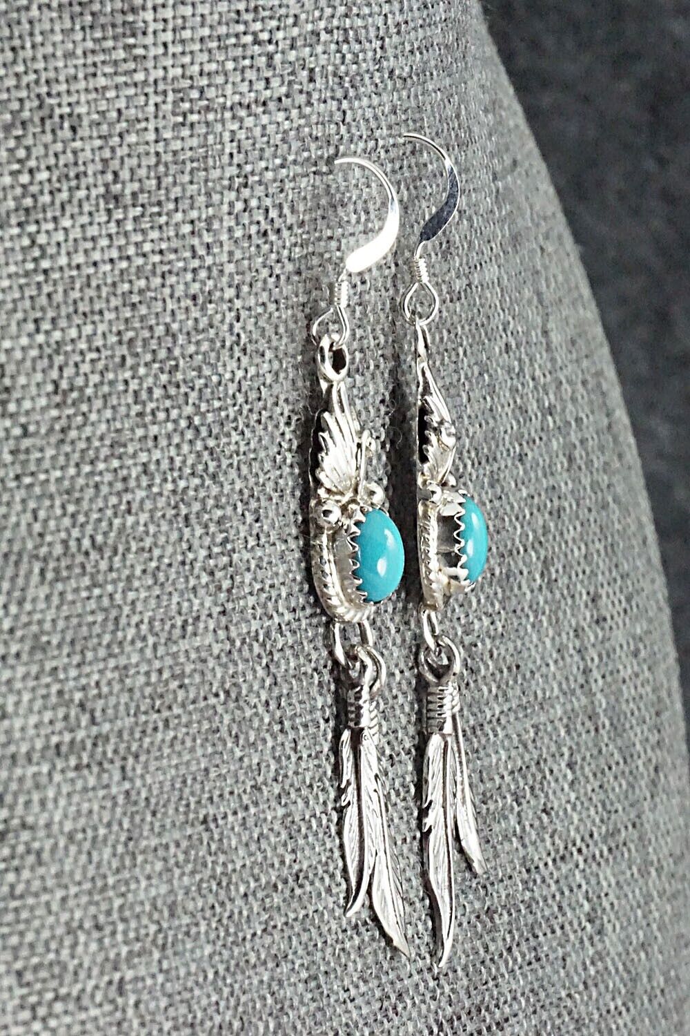 Turquoise & Sterling Silver Earrings - Judy Largo