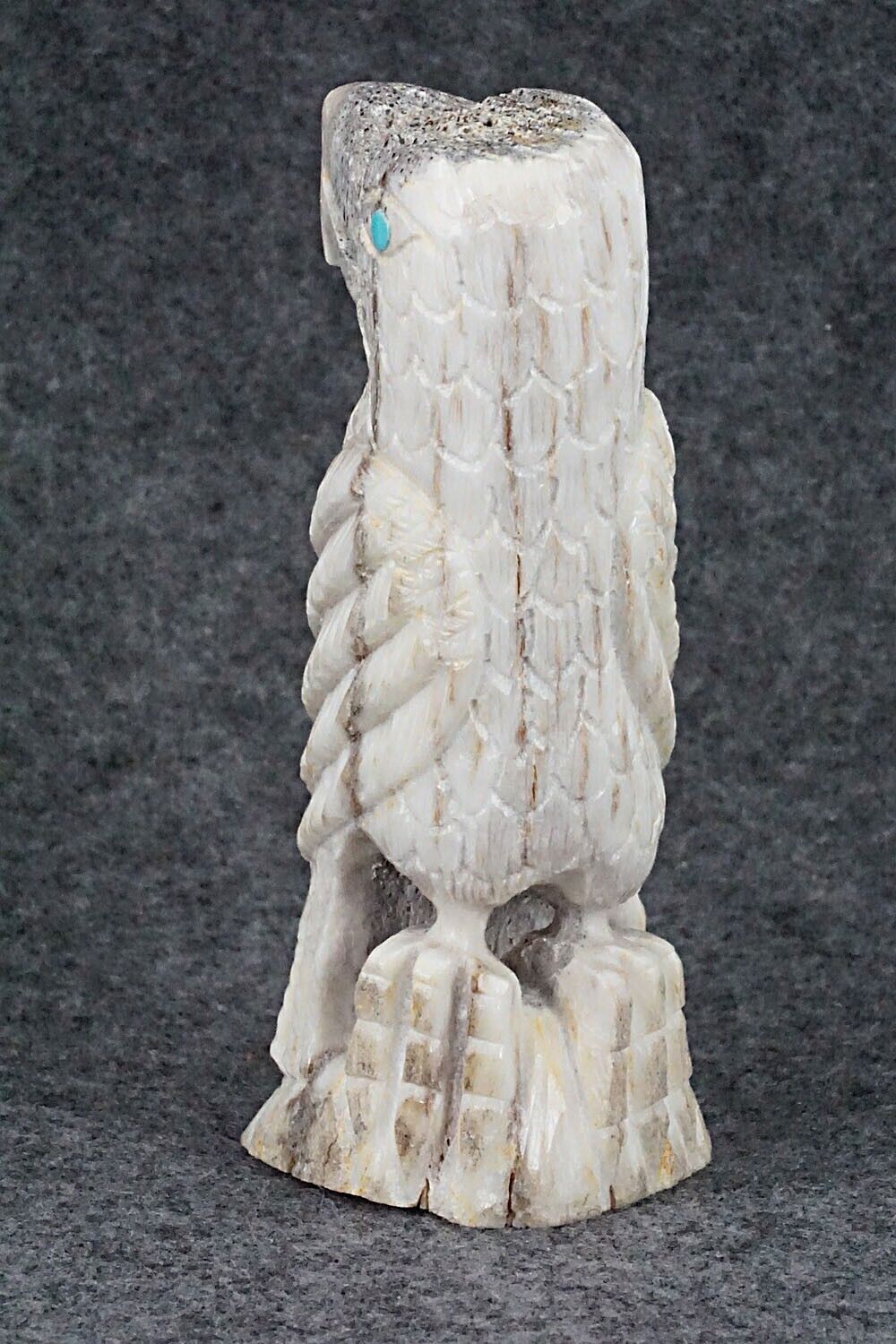 Eagle Zuni Fetish Carving - Garrick Weeka