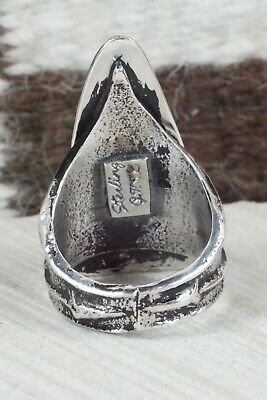 Turquoise and Sterling Silver Ring - Glenn Livingston - Size 11