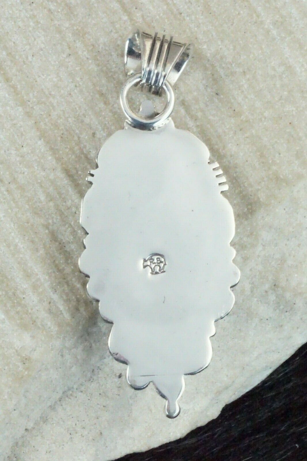 Turquoise and Sterling Silver Pendant - Daniel Benally