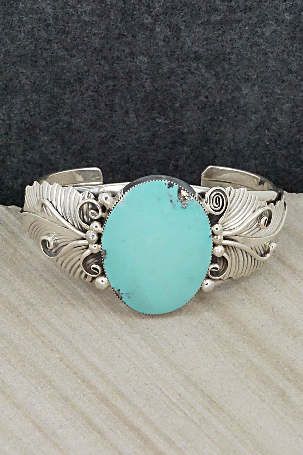 Turquoise & Sterling Silver Bracelet - Gilbert Smith