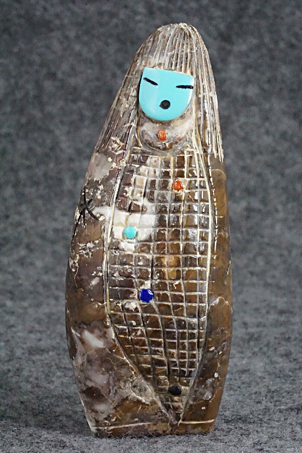 Corn Maiden Zuni Fetish Carving - Sandra Quandelacy