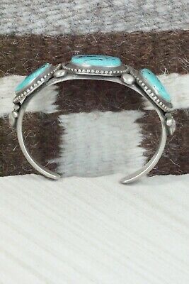 Turquoise and Sterling Silver Bracelet - Calvin Martinez