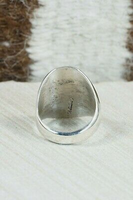 Navajo Sterling Silver Ring - Calvin Peterson - Size 10.75